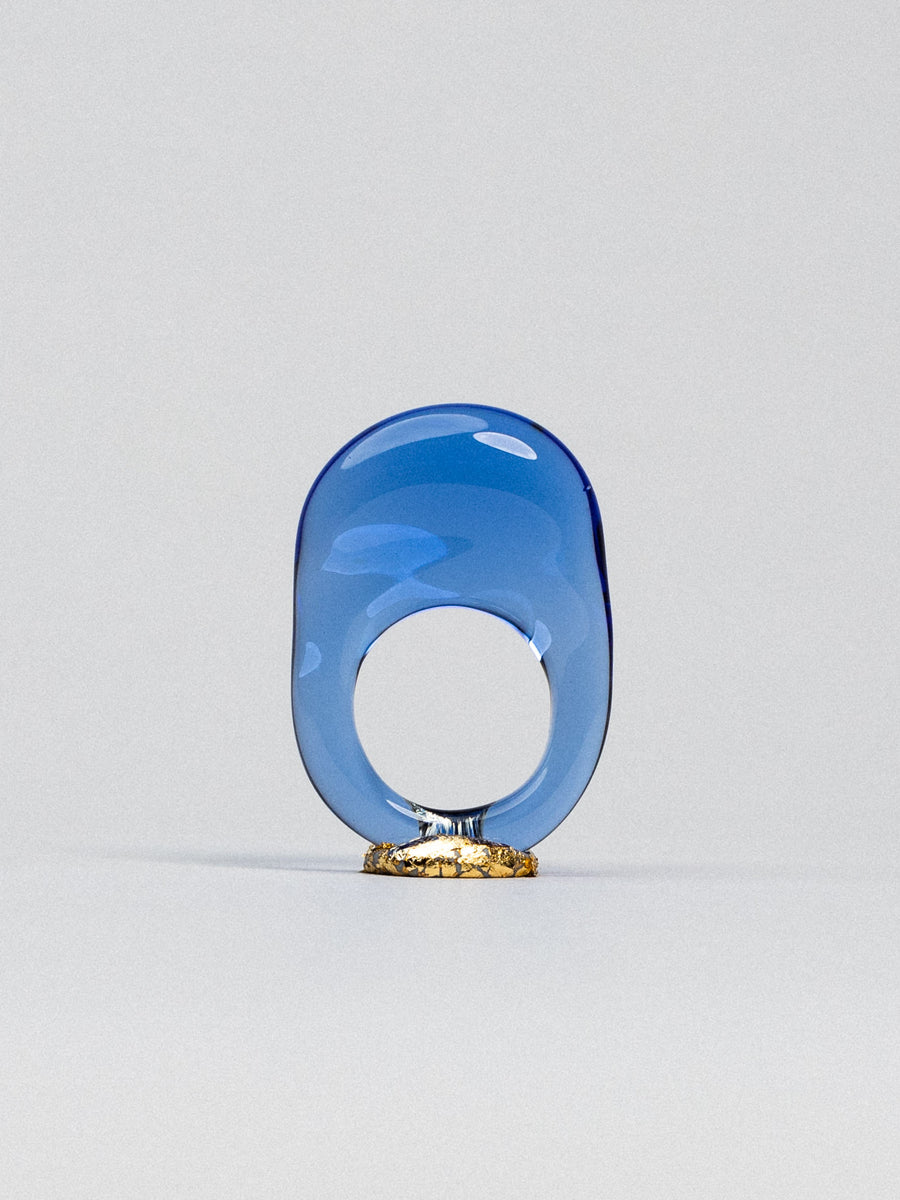 Blue Pebble Ring