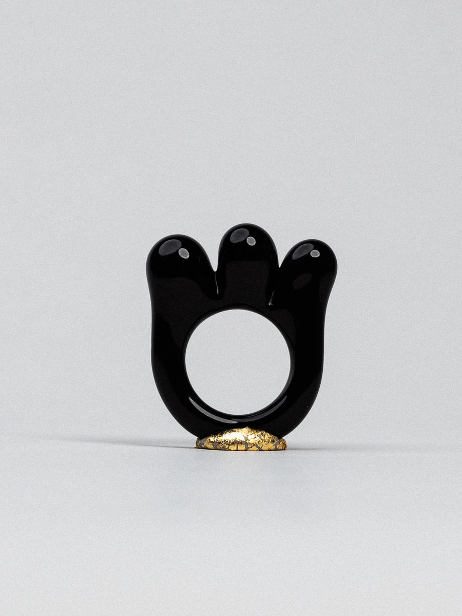 Black Bloom Ring