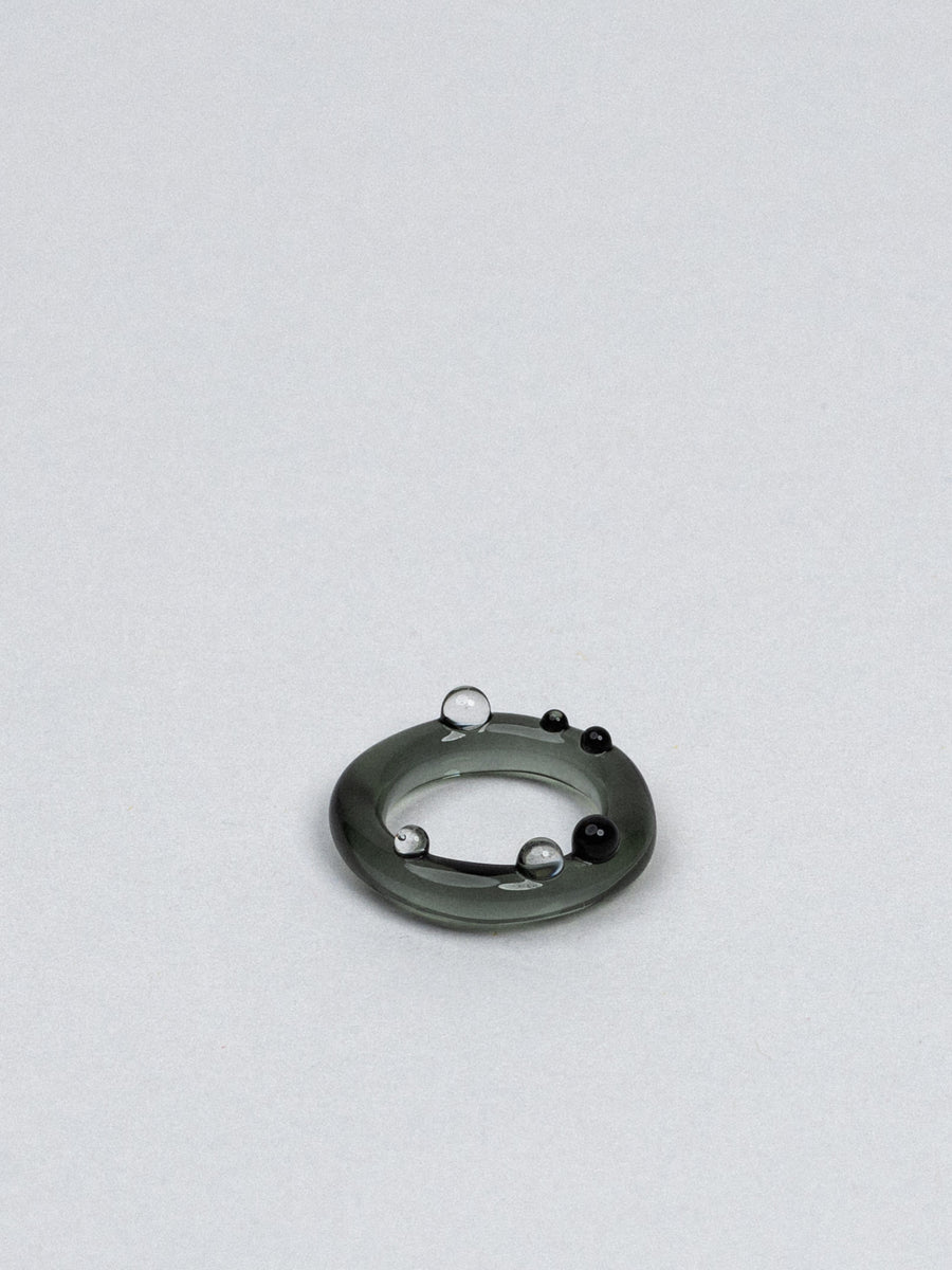 Grey Droplet Ring